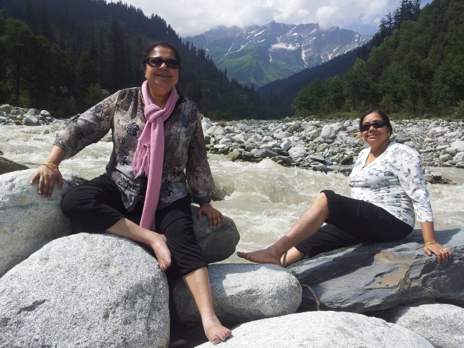 We sat on the stones and forgot ourselves feeling the bliss of our lives