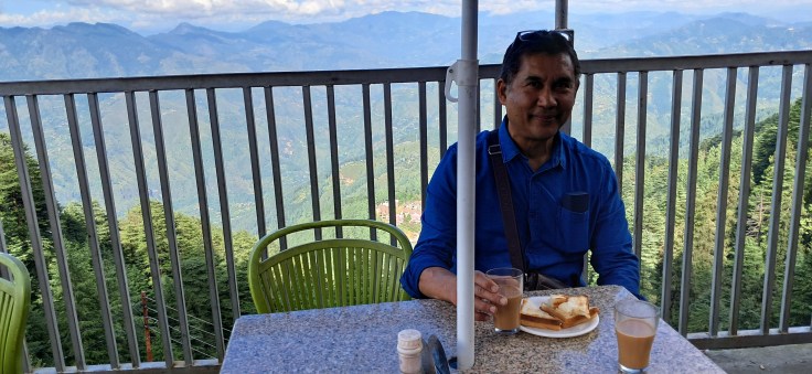 Tea break with a stunning view