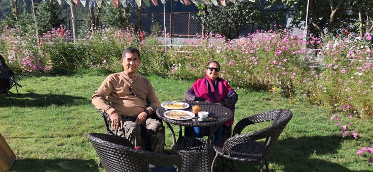 Breakfast in the garden