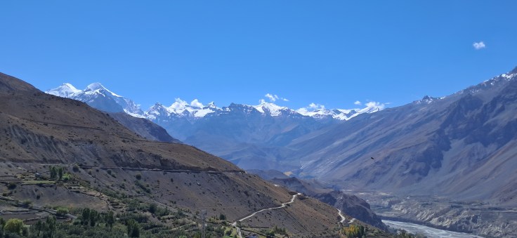 Mountain road to Dhankar Monastery